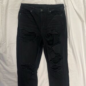 American Eagle Distressed Mom Jeans